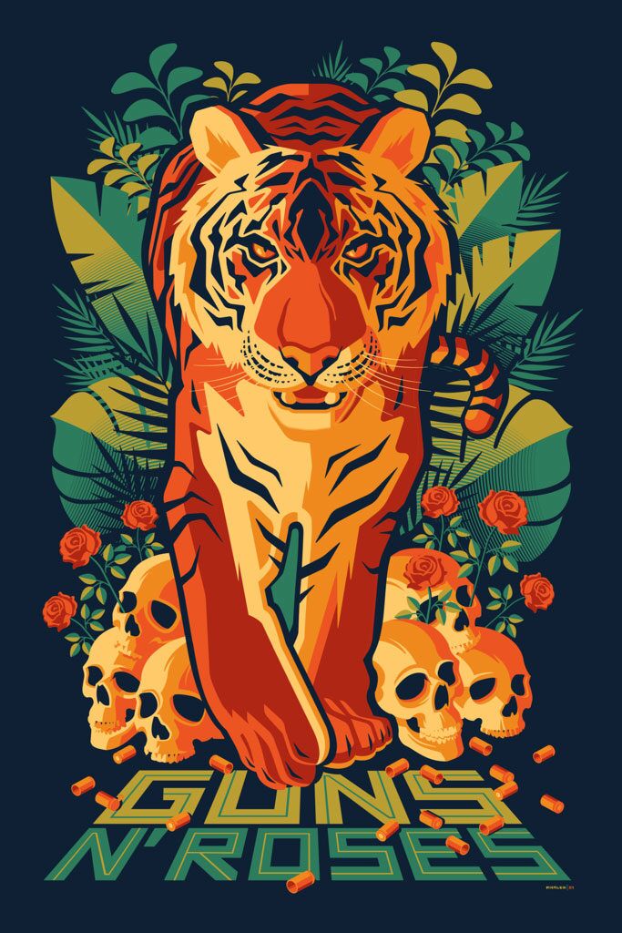 Guns Nā Roses by Tom Whalen