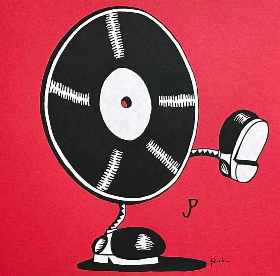 Walking Vinyl - Red Edition by Jim Pollock
