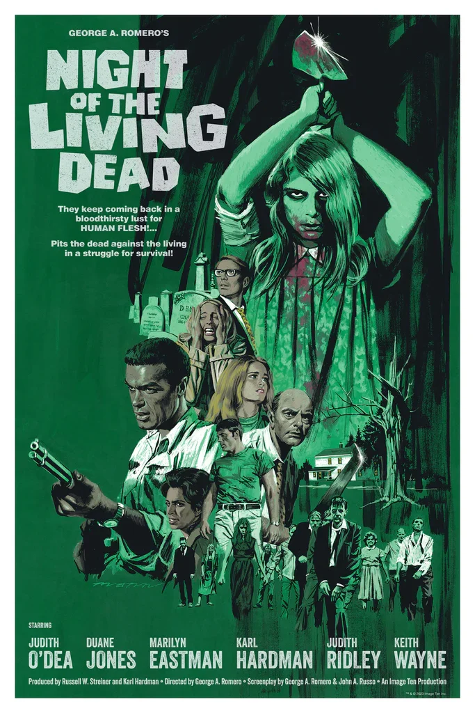 Night of the Living Dead - Green Variant by Paul Mann
