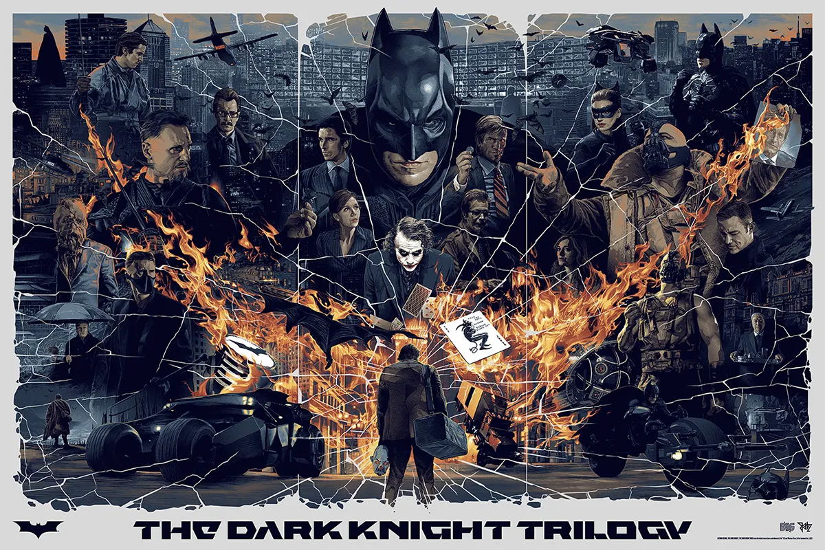 The Dark Knight Trilogy - Bhutan Blue by Gabz