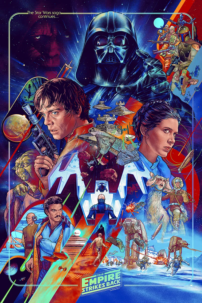 The Saga Continues - Foil Variant by Martin Ansin