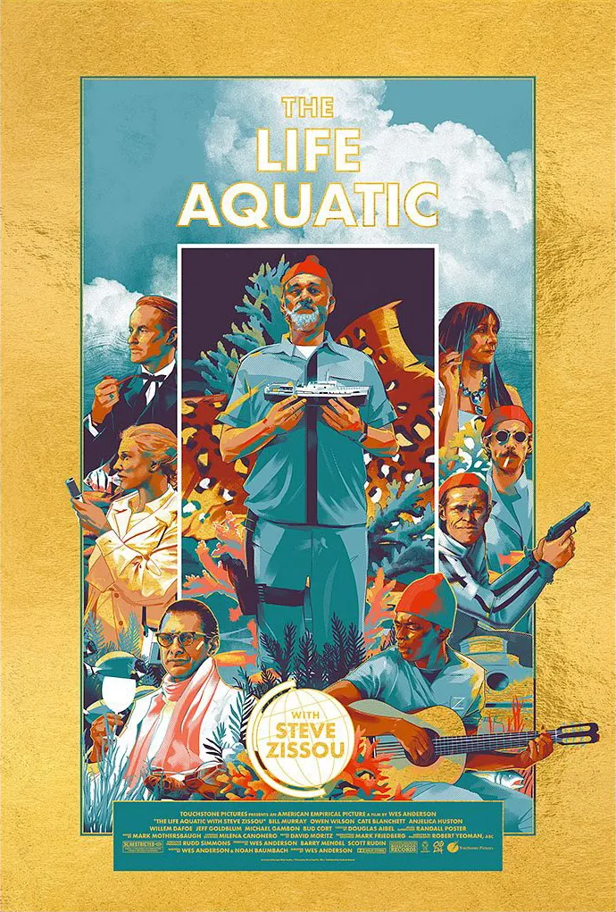 The Life Aquatic - Gold Foil Variant by Matt Taylor